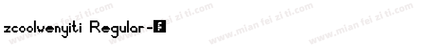 zcoolwenyiti Regular字体转换